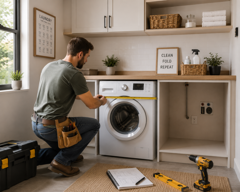 How to Build a Washing Machine Cabinet (No Experience Needed)