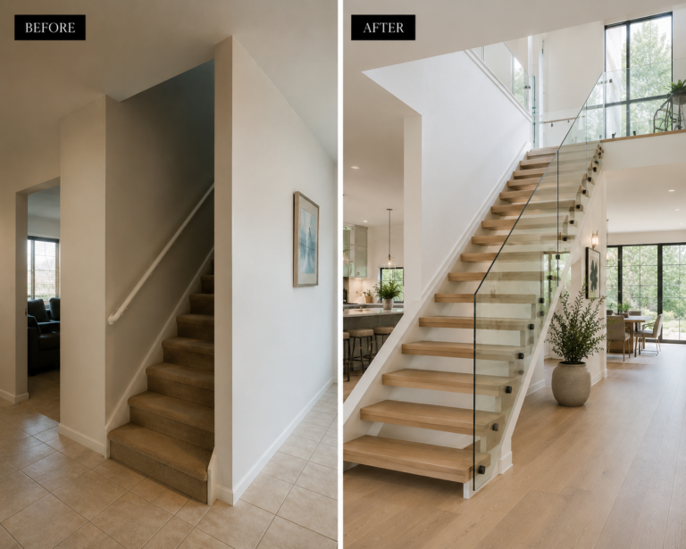 15 Before and After Staircase Makeovers That Will Inspire You to Redo Yours