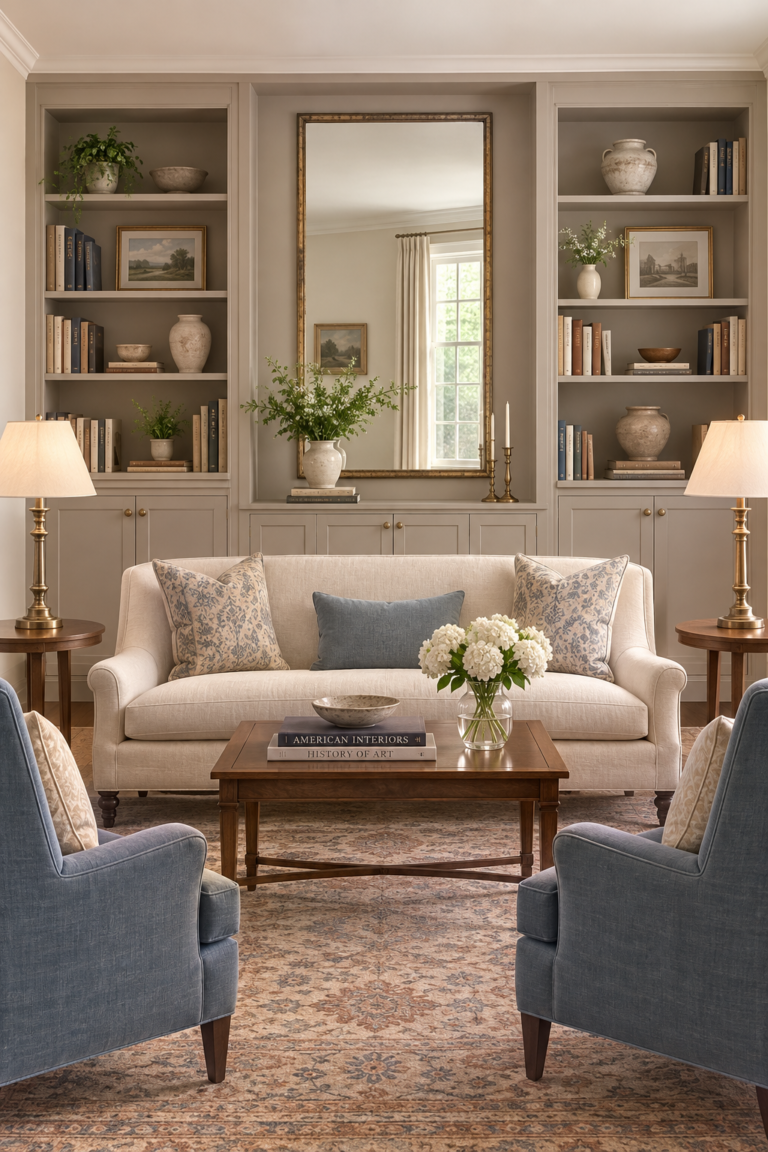 15 Built-In Cabinet and Bookshelf Ideas for a Living Room Without a TV
