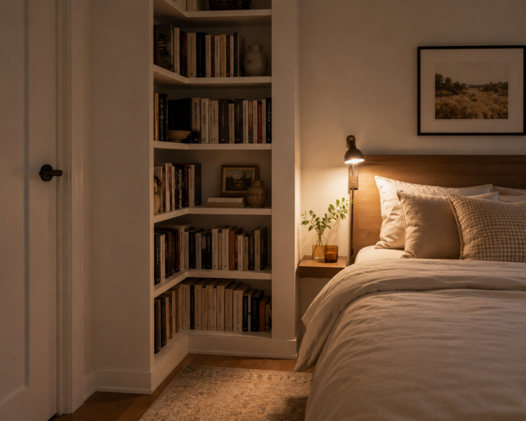 20 Bedroom Corner Bookshelf Ideas for Small Spaces