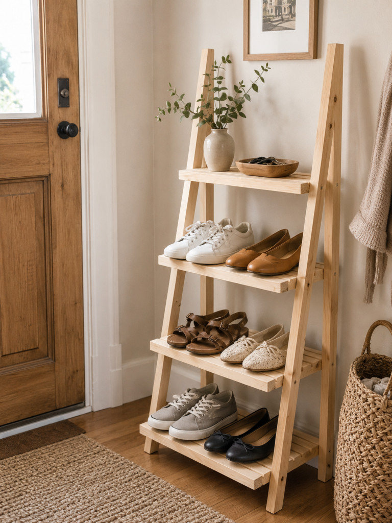 15 DIY Shoe Storage Ideas for Small Spaces (No Wall Mounting Required)