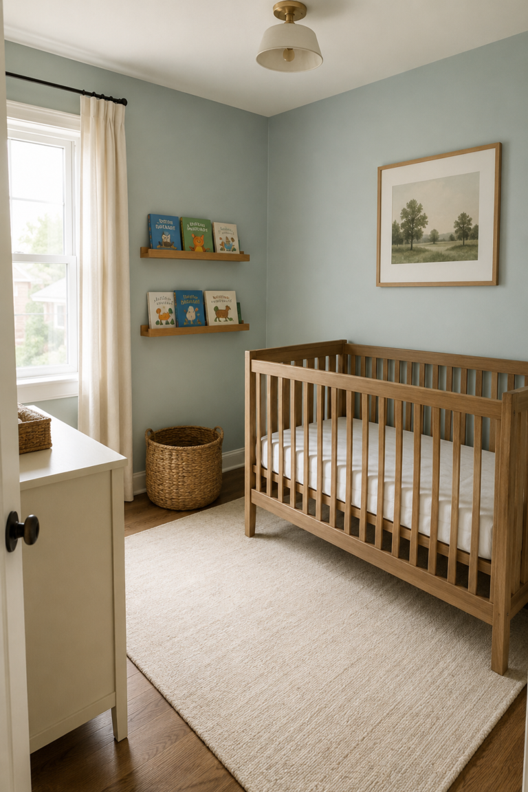 15 Anti-Beige Nursery Ideas in Green, Blue & Gender-Neutral Tones