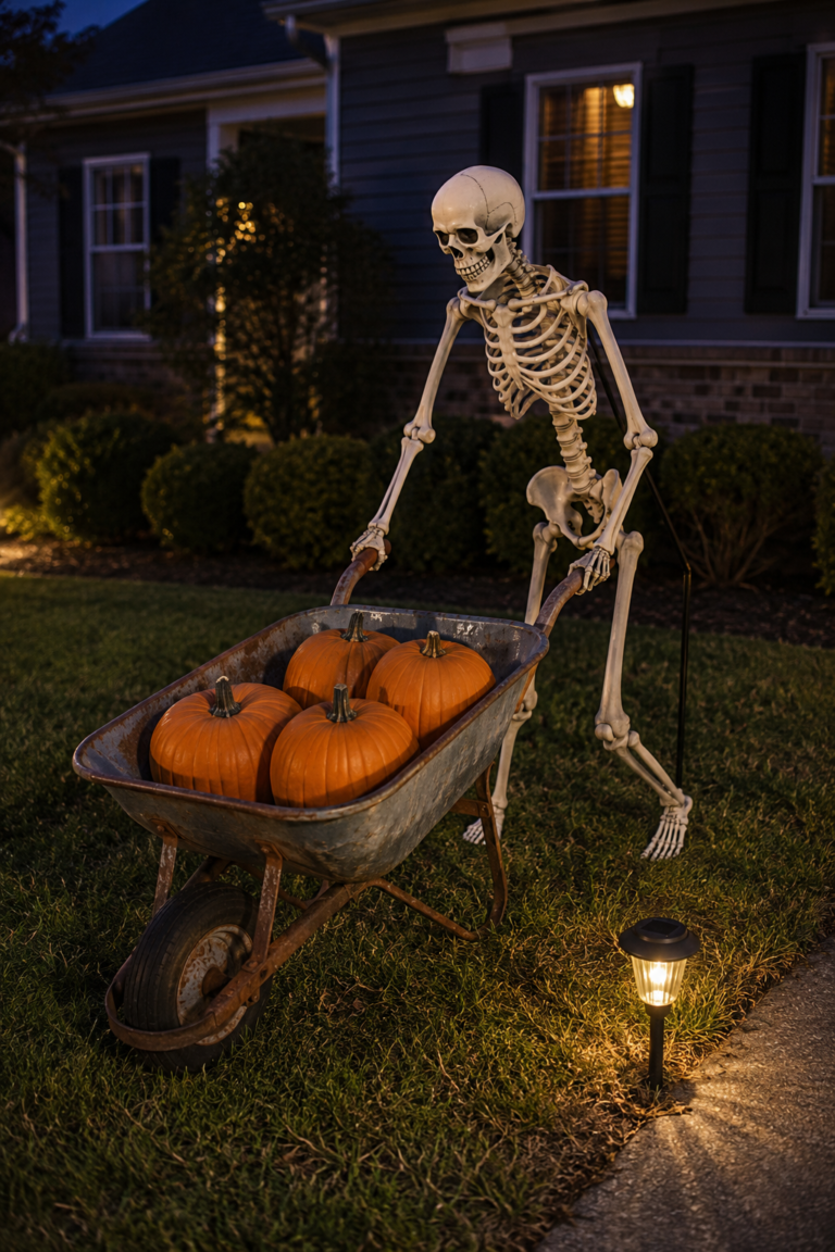 17 DIY Skeleton Decoration Ideas for a Spooky Front Yard