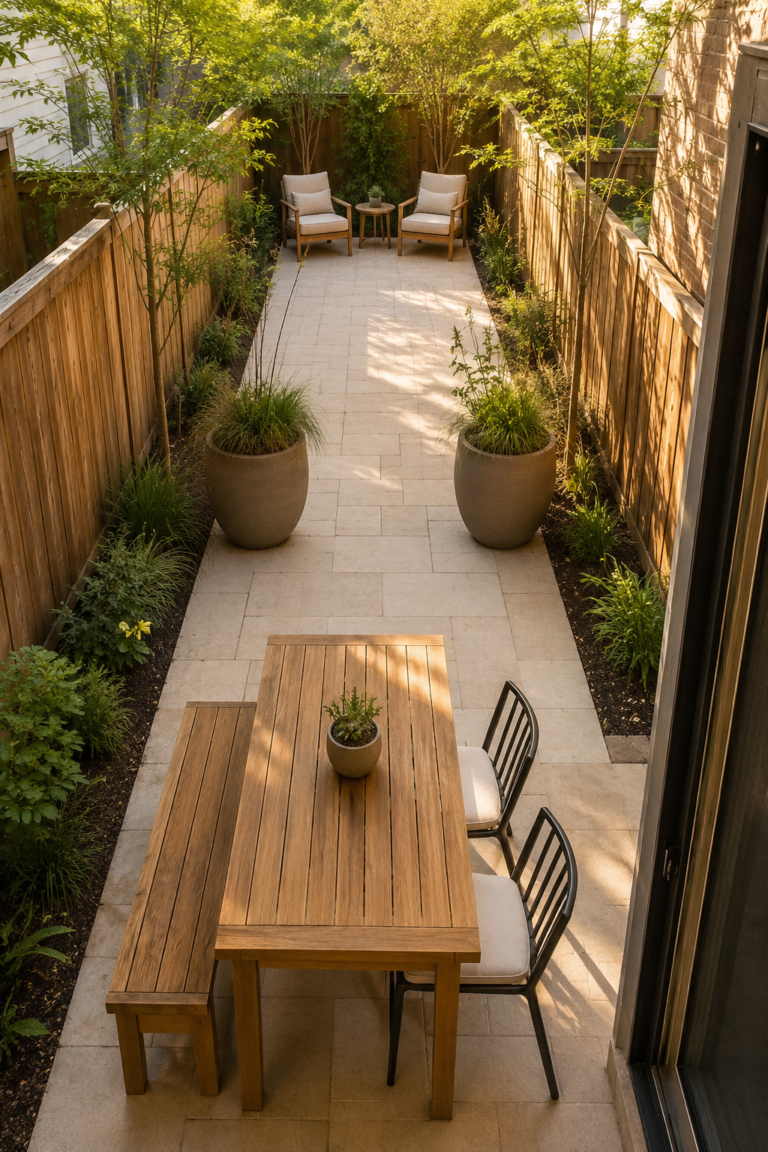 19 Small Backyard Ideas for Narrow & Courtyard Gardens