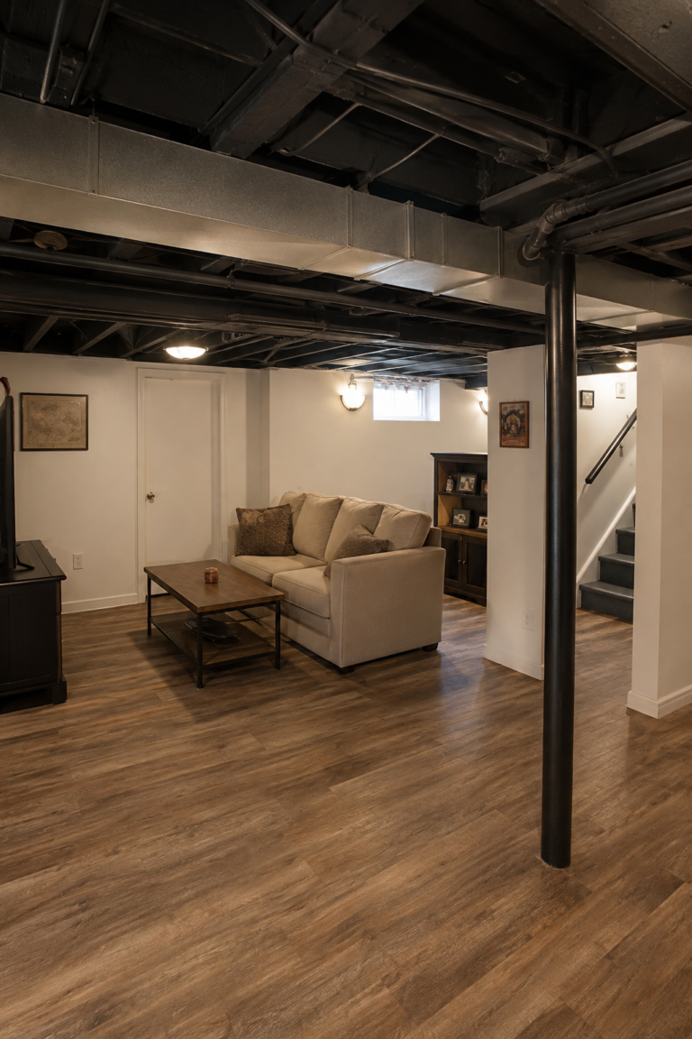 20 Basement Ceiling Ideas: From Painted Black Ceilings to Lattice Designs