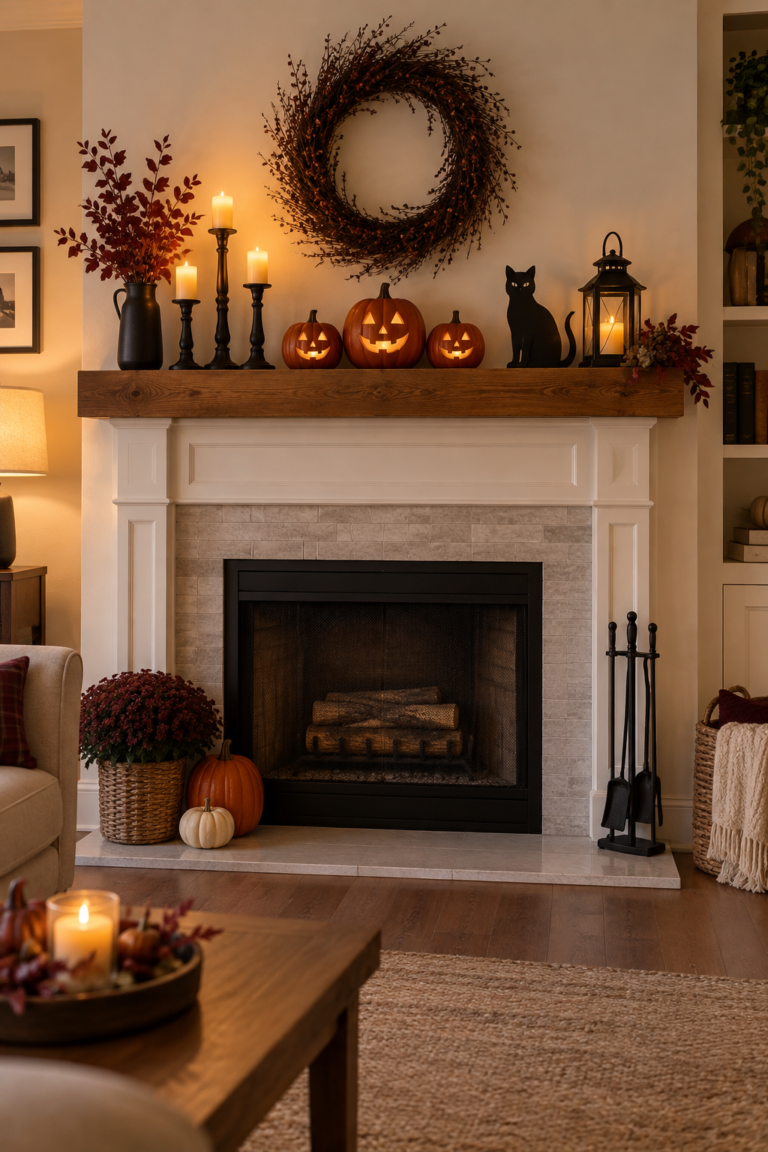17 Halloween Mantle Ideas for a Spooky Seasonal Display