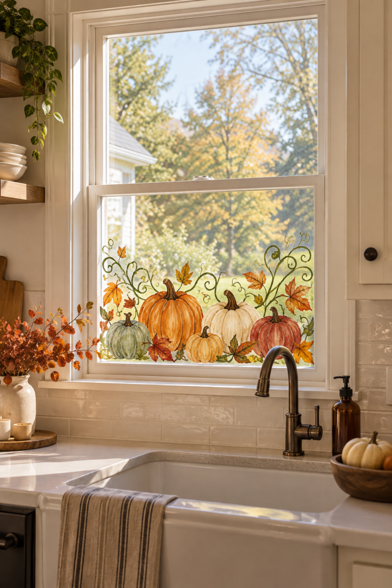 17 Fall Window Painting Ideas for a Festive Autumn Look