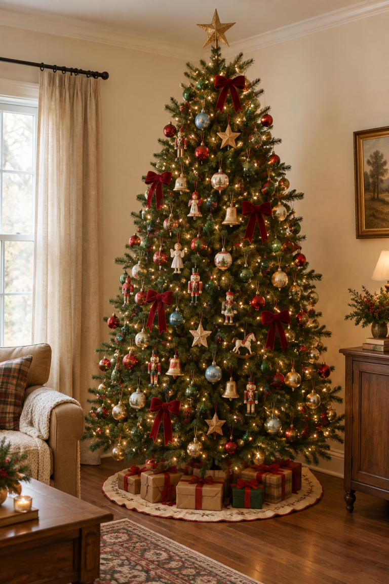17 Traditional Christmas Tree Ideas for a Timeless Holiday Home