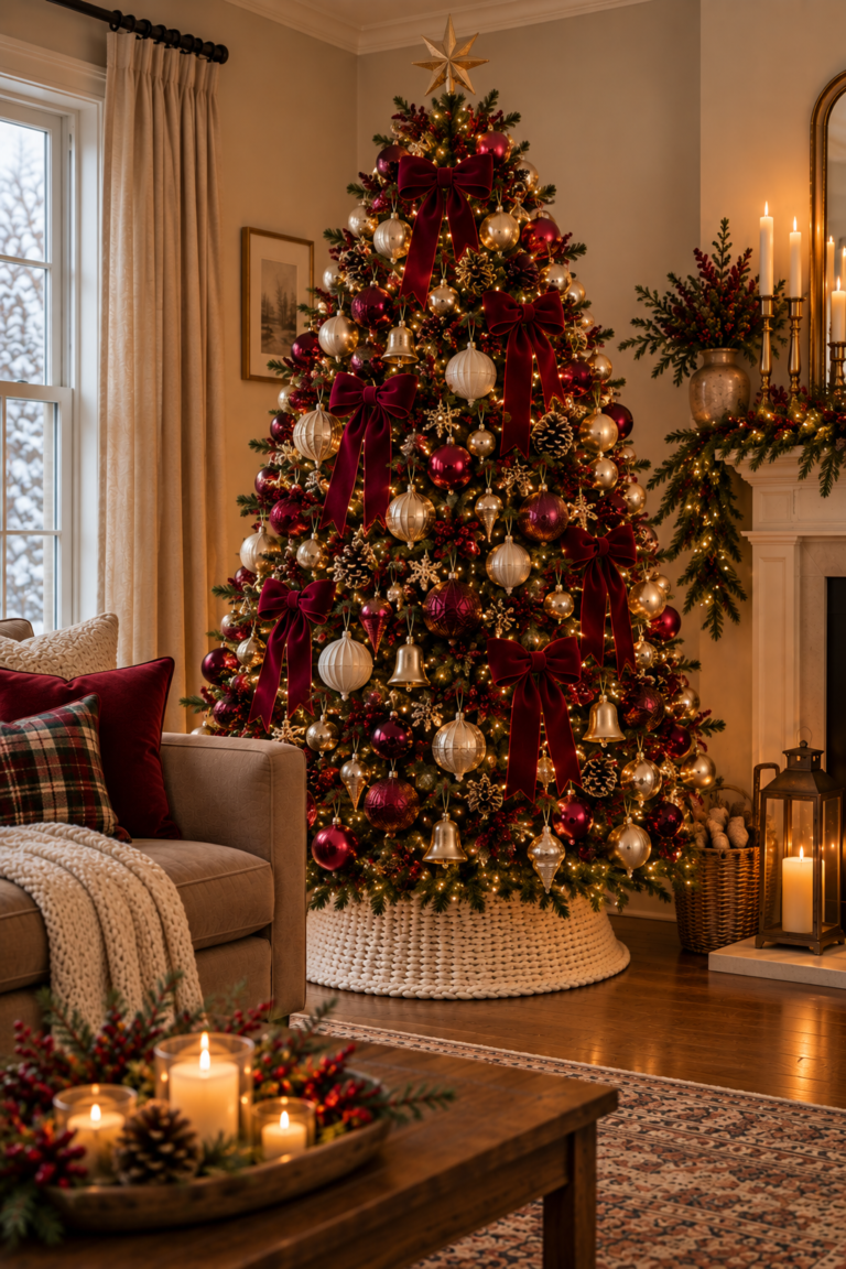 15 Red Christmas Tree Ideas for a Bold and Festive Holiday Look