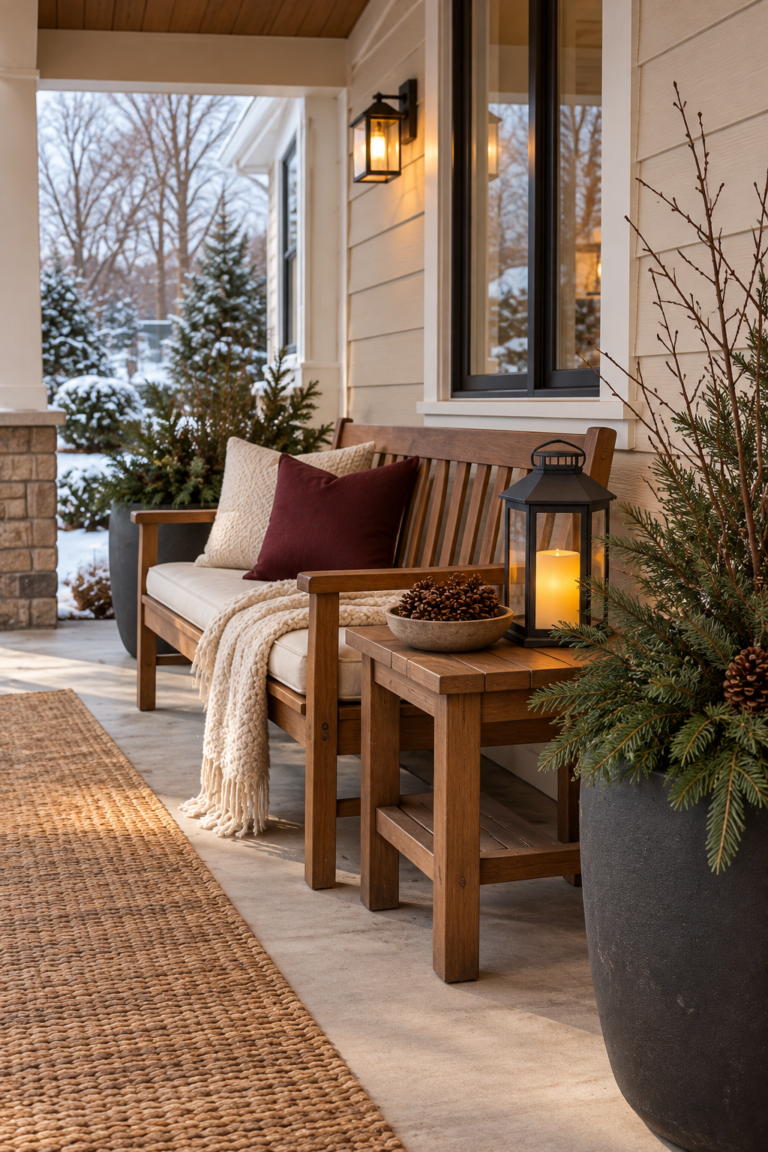 19 Winter Patio Decor Ideas for a Cozy Cold-Weather Outdoor Space