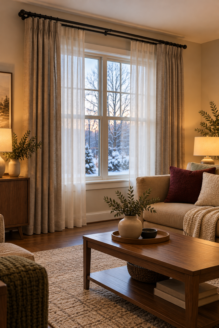 12 Winter Curtains Living Rooms Ideas for a Warmer and Cozier Space