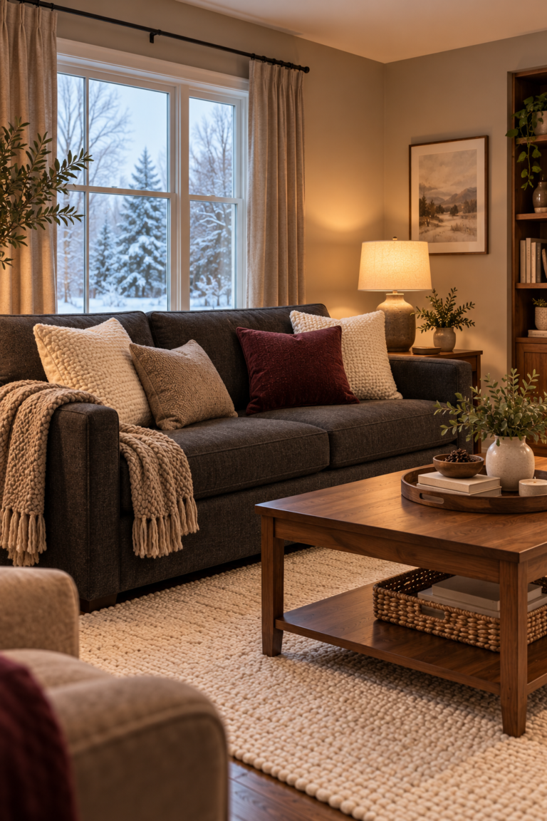 18 Winter Pillows Living Rooms Ideas for an Easy Seasonal Refresh