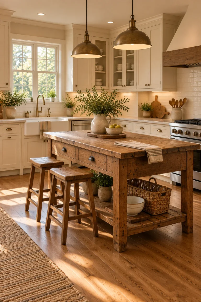 13 Antique Kitchen Island Ideas Full of Vintage Character