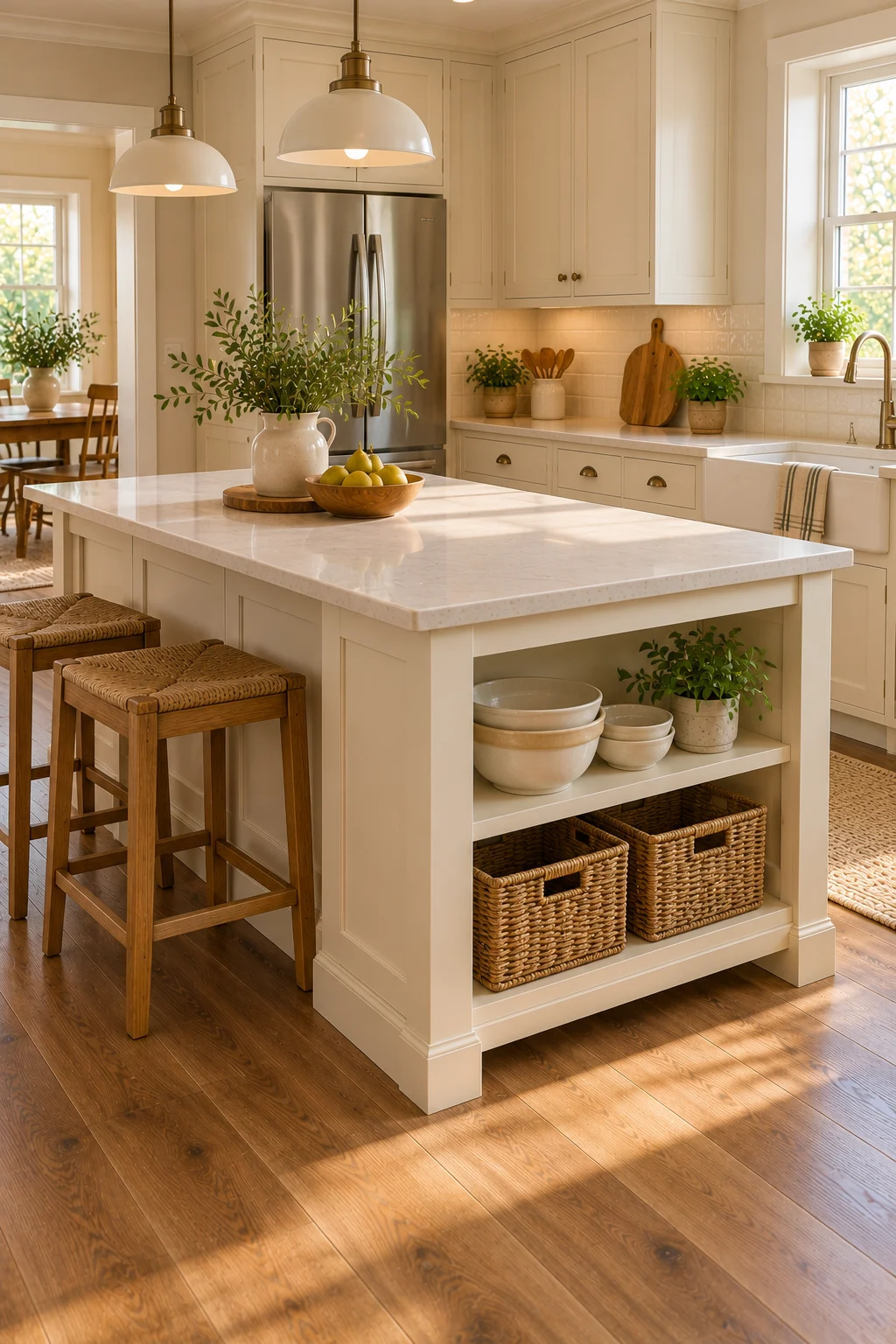 13 Farmhouse Kitchen Island Ideas for a Warm and Functional Centerpiece