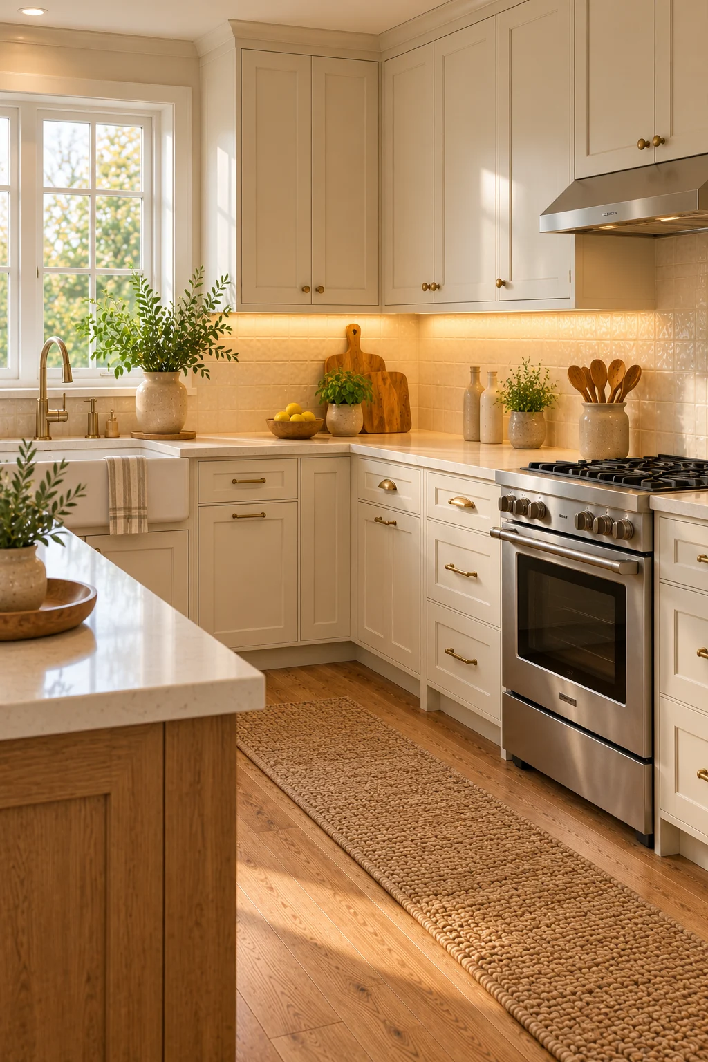 15 Cream and Gold Kitchen Ideas for a Warm and Elegant Space