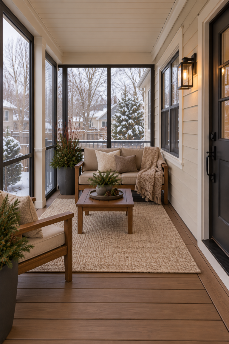 11 Porch Enclosure Ideas for Winter for a More Usable Outdoor Space