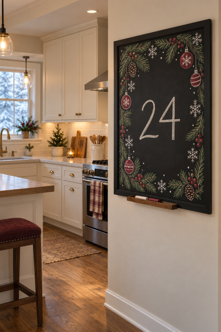 20 Christmas Blackboard Ideas for Creative Holiday Decorating