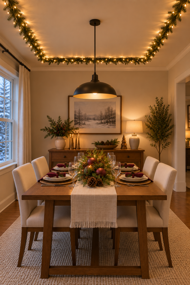14 Christmas Lights on Ceiling Ideas for a Magical Holiday Room
