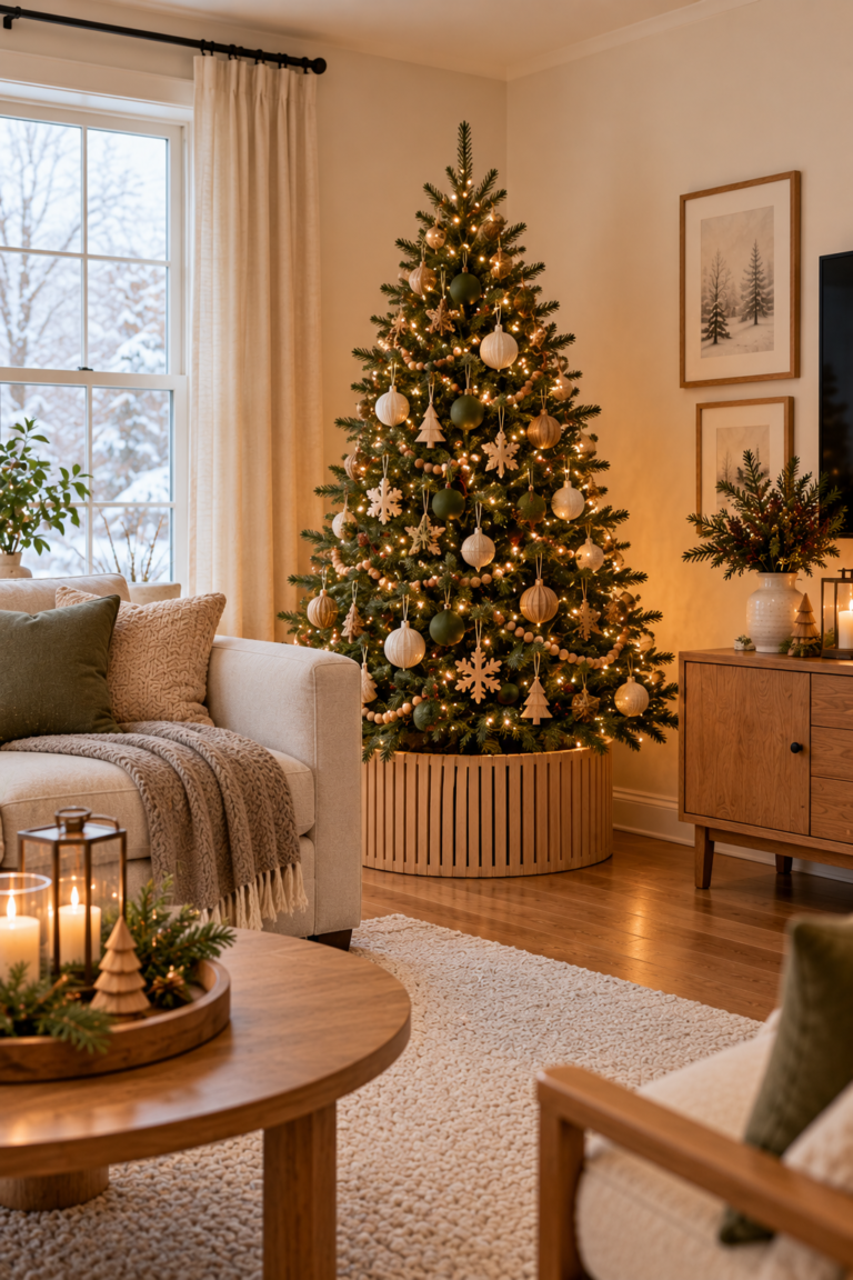 16 Christmas Tree Stand Ideas for a Beautifully Finished Holiday Display