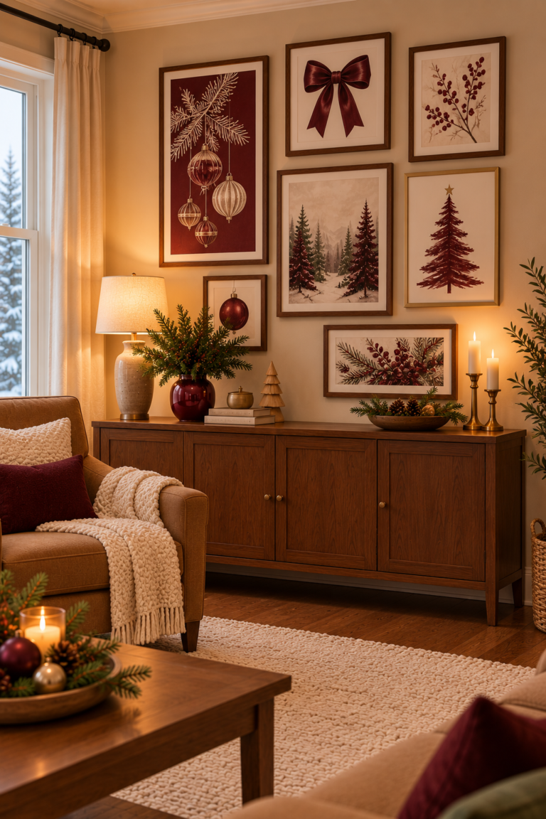 16 Christmas Gallery Wall Ideas for a Festive Holiday Display
