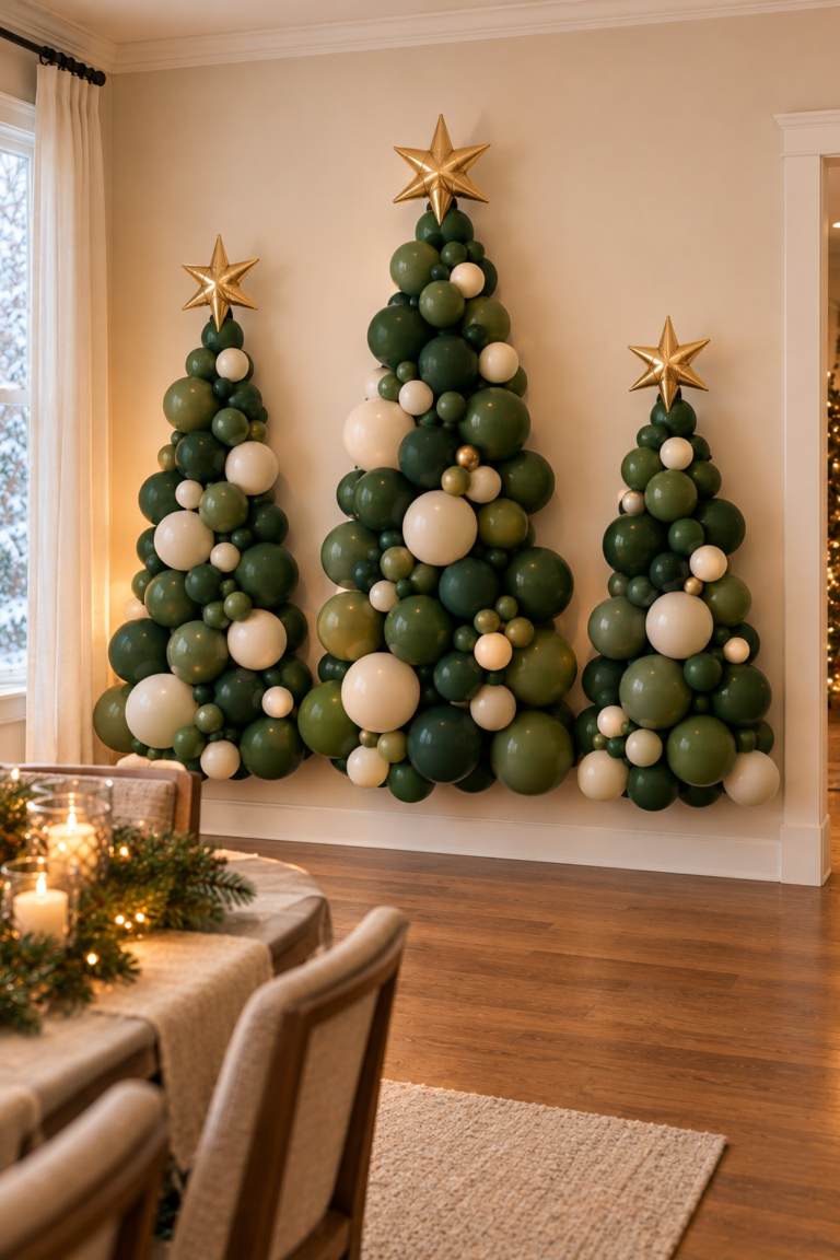 19 Christmas Balloon Wall Ideas for a Festive Holiday Party Backdrop