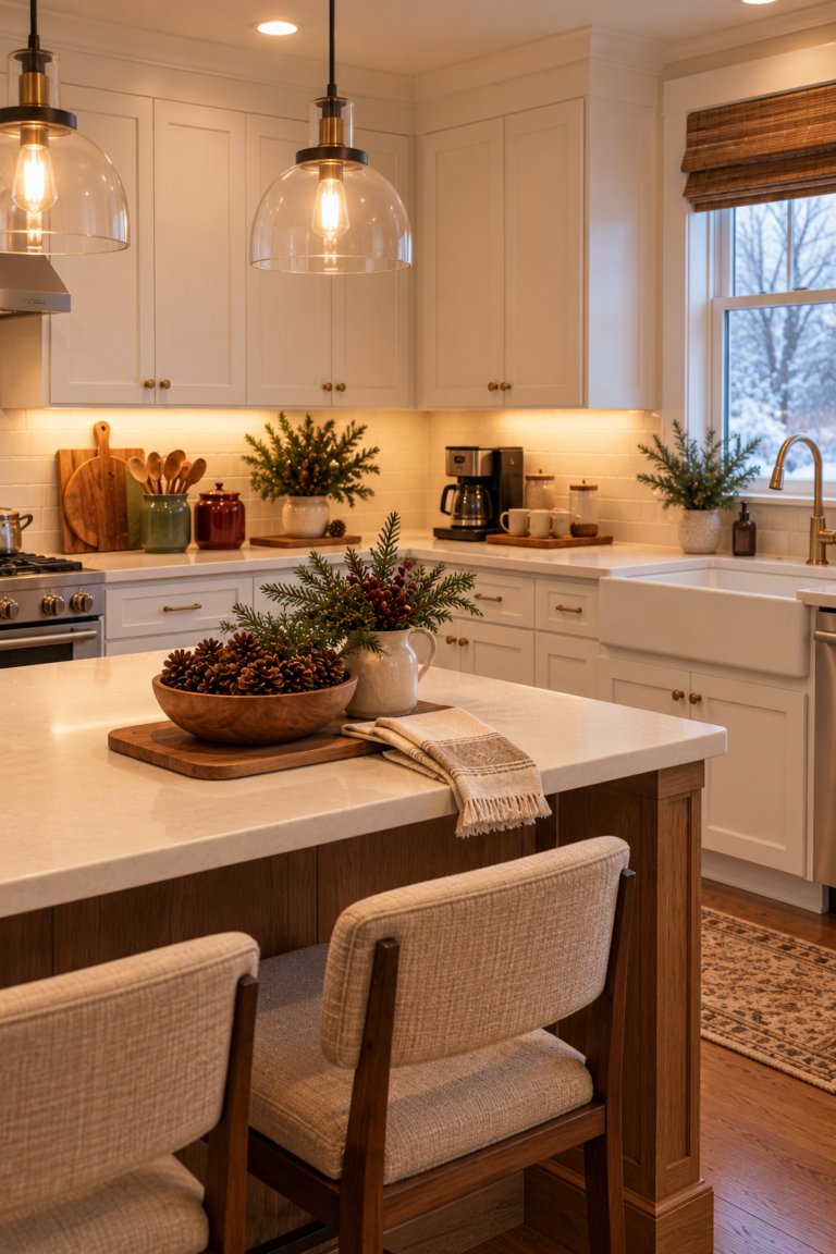 14 Winter Kitchen Decor Ideas for a Warm Seasonal Refresh