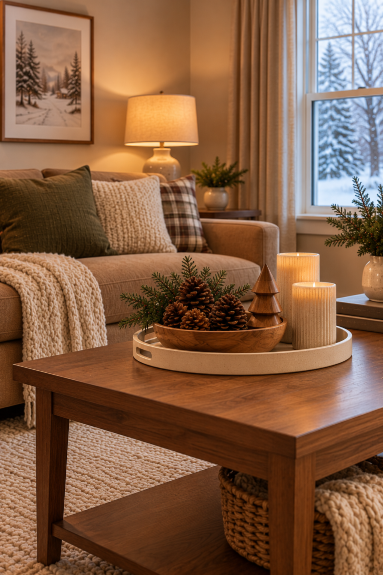 16 Winter Coffee Table Decor Ideas for a Cozy Living Room
