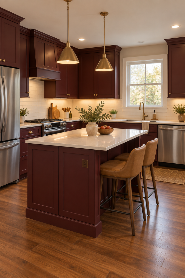 15 Burgundy Kitchen Ideas for a Warm and Sophisticated Space